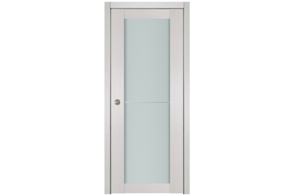 Nova 1 Lite 1H White Wenge Wood Laminated Modern Interior Door - Single Pocket