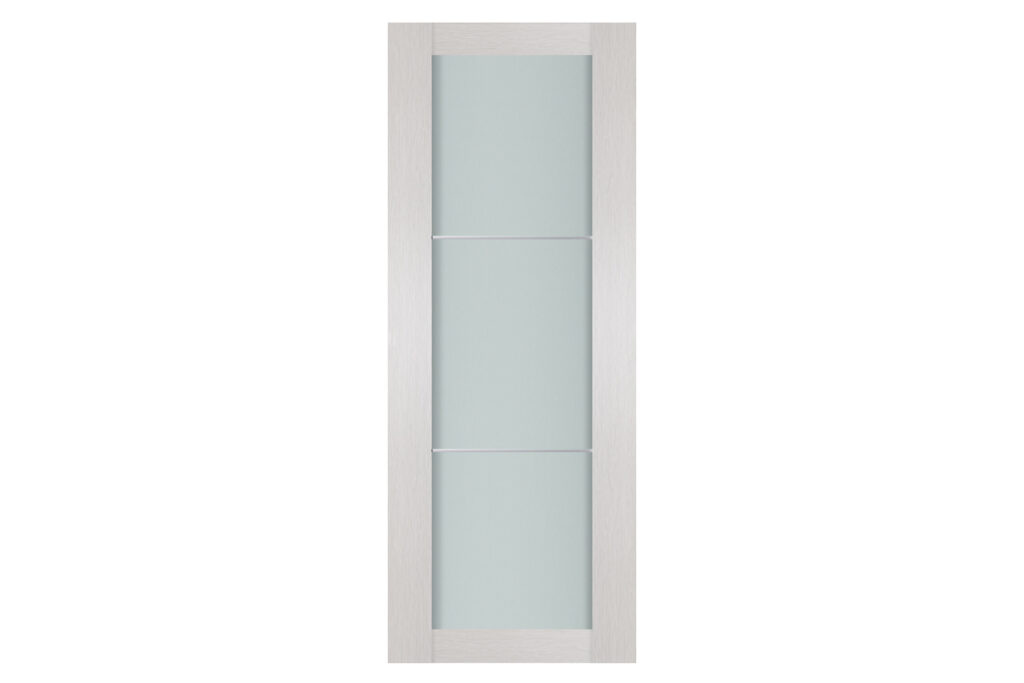 Nova 1 Lite 2H White Wenge Wood Laminated Modern Interior Door - Slab