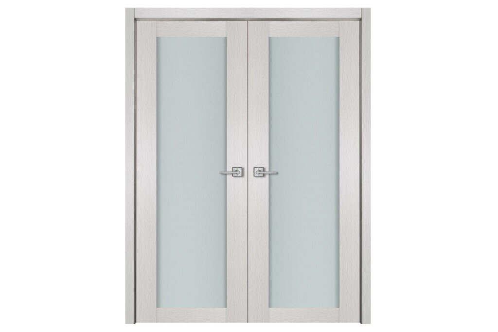 Nova 1 Lite White Wenge Wood Laminated Modern Interior Door - Double Door