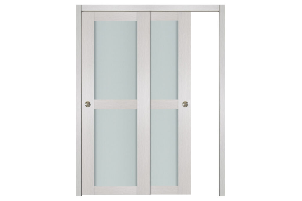 Nova 2 Lite White Wenge Wood Laminated Modern Interior Door - Bypass Door