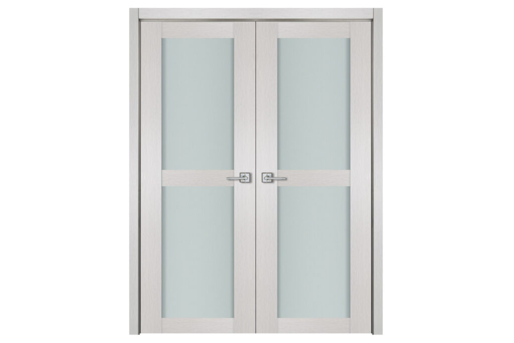 Nova 2 Lite White Wenge Wood Laminated Modern Interior Door - Double Door