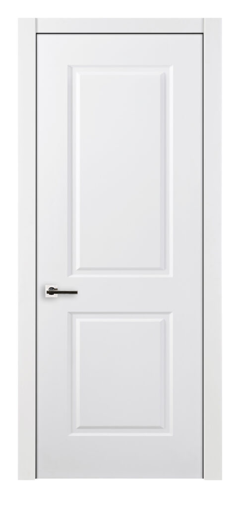 Nova 2 Panel Square Soft White Laminated Traditional interior Door