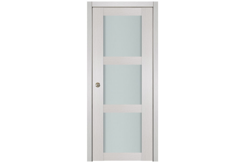 Nova 3 Lite White Wenge Wood Laminated Modern Interior Door - Single Pocket