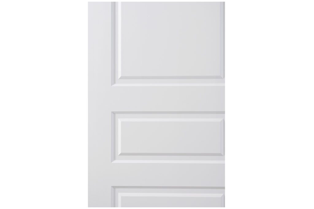 Nova 3 Panel Soft White Laminated Traditional interior Door