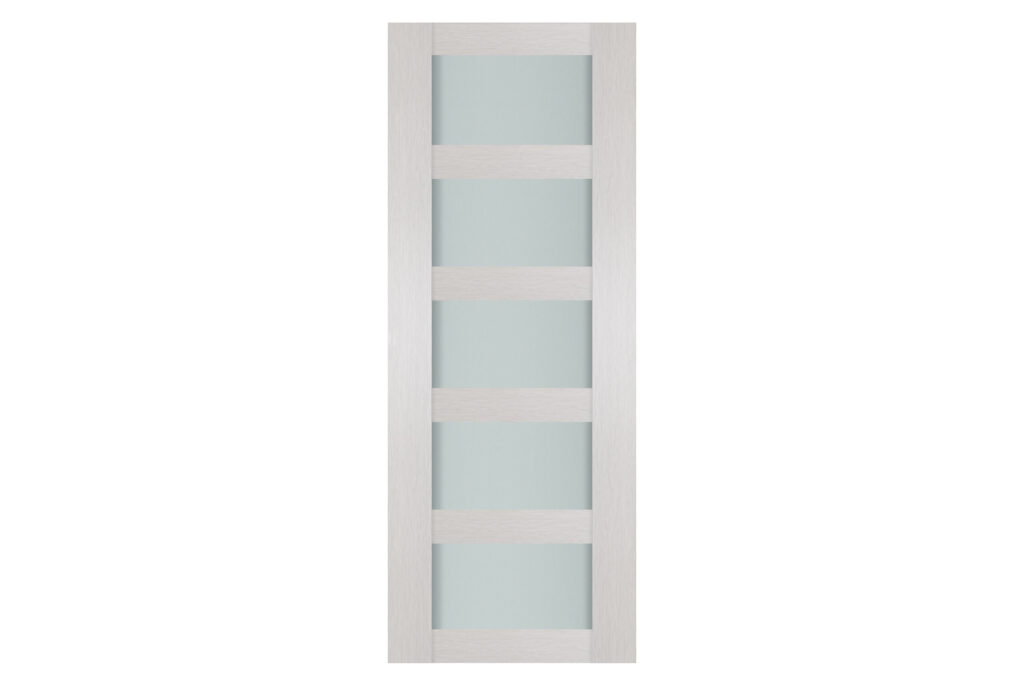 Nova 5 Lite White Wenge Wood Laminated Modern Interior Door - Slab