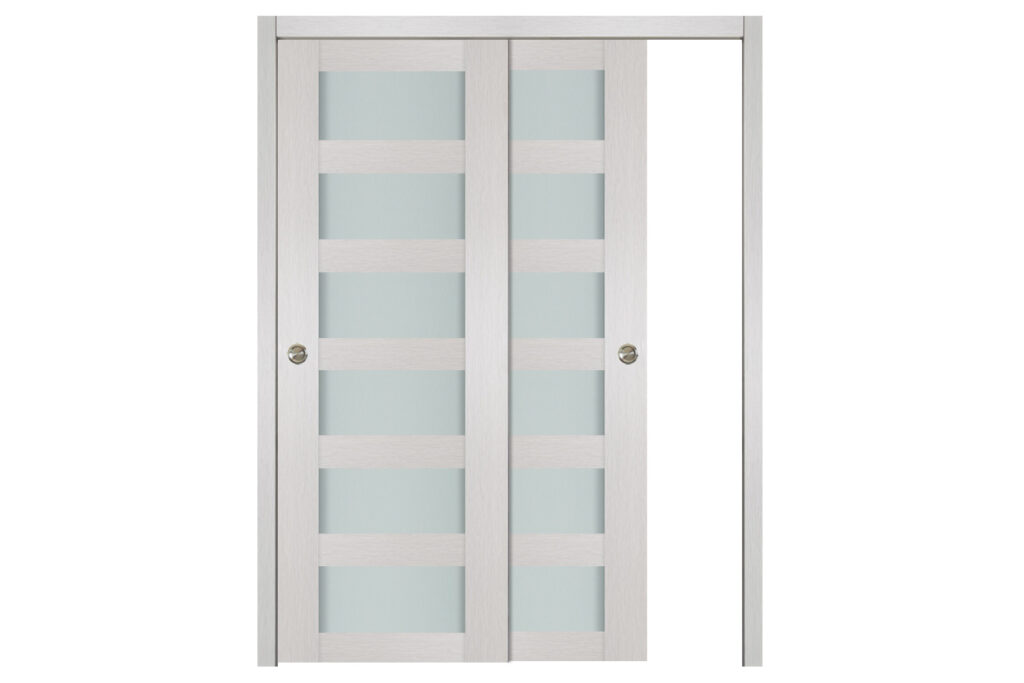 Nova 6 Lite White Wenge Wood Laminated Modern Interior Door - Bypass Door