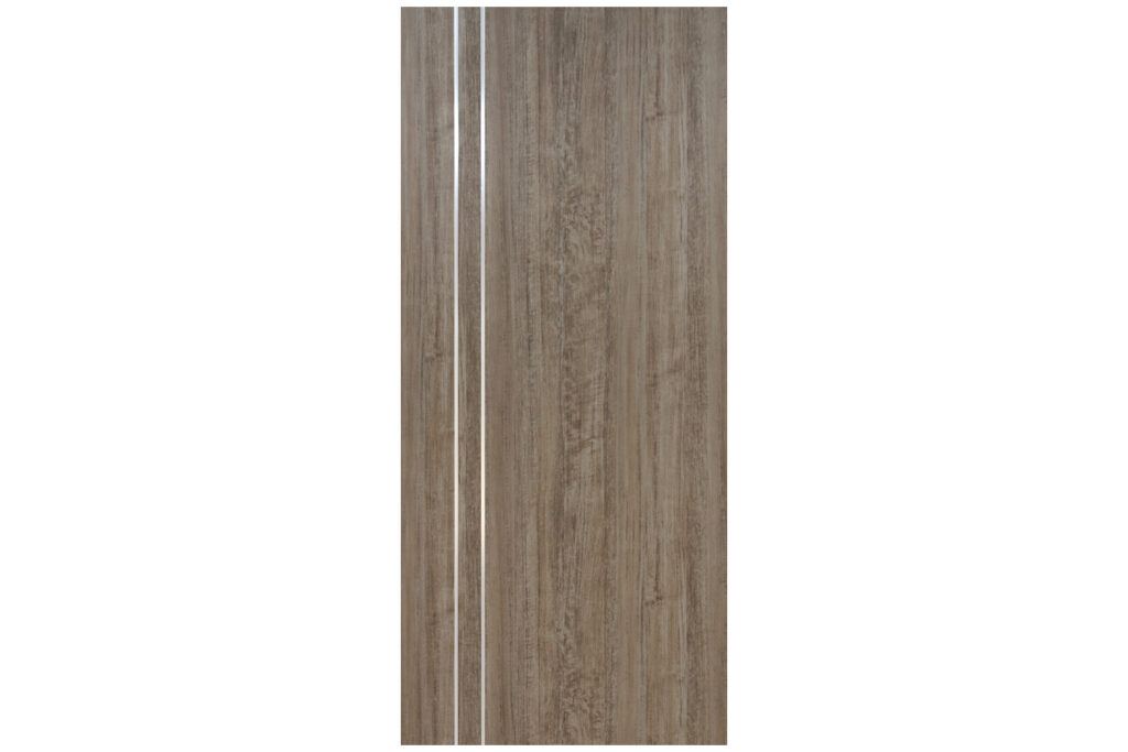 Nova HG-002V Dark Aloe Wood Laminated Modern Interior Door - Slab
