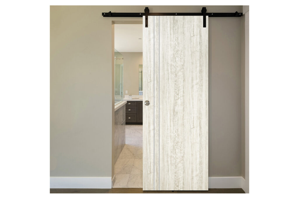 Nova HG-002V Light Aloe Wood Laminated Modern Interior Door - Barn Door