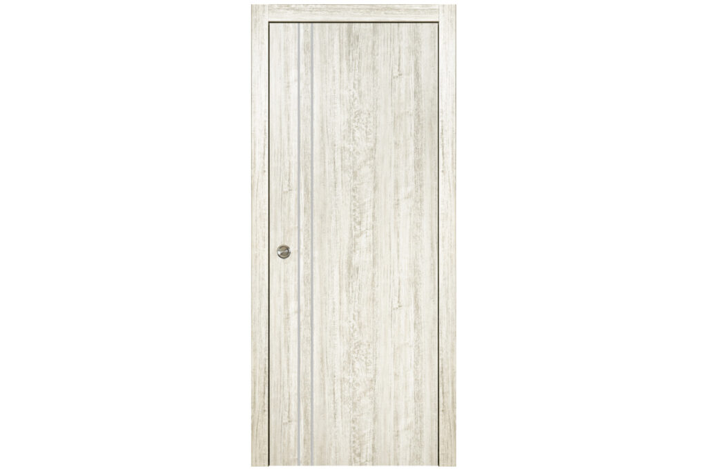 Nova HG-002V Light Aloe Wood Laminated Modern Interior Door - Single Pocket