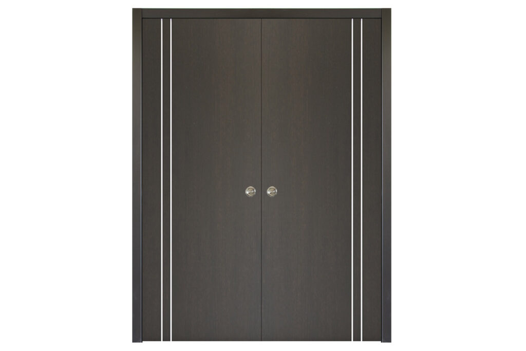 Nova HG-002VR Japan Oak Laminated Modern Interior Door - Double Pocket