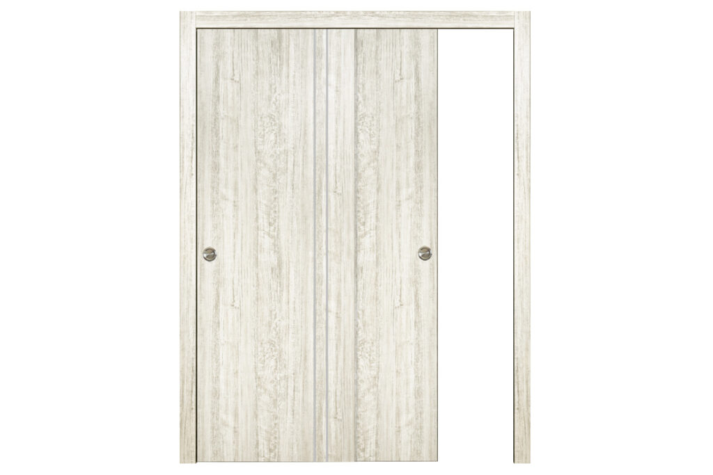 Nova HG-002VR Light Aloe Wood Laminated Modern Interior Door - Bypass Door