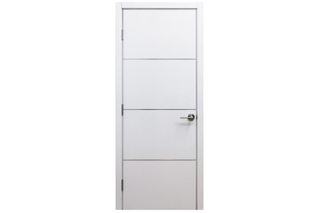 Nova HG-008 White Drawing Laminated Modern Interior Door - Single Door
