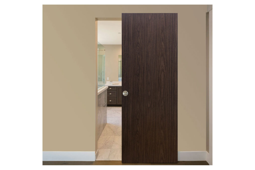 Nova M-34 Black Walnut Laminated Modern Interior Door - Magic Door