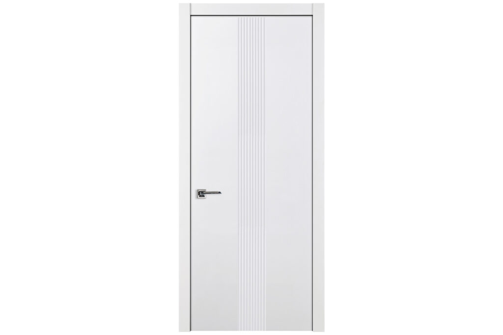 Nova M-34 Soft White Laminated Modern Interior Door - Single Door