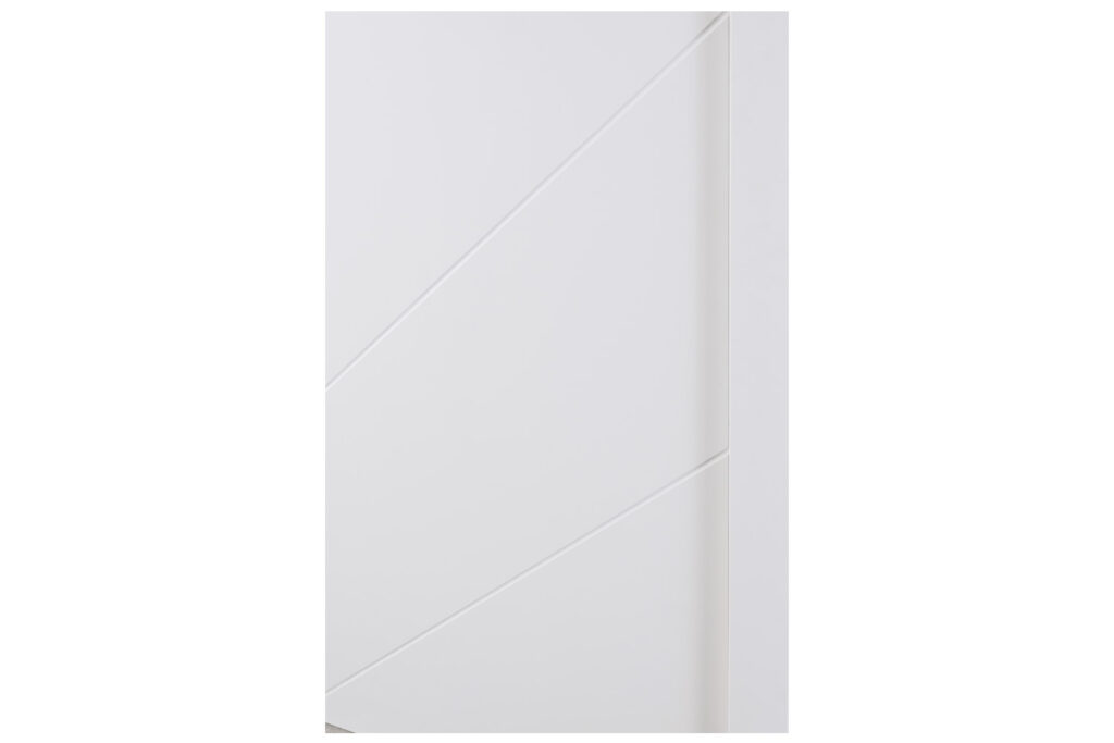 Nova Slant Soft White Laminated Traditional interior Door
