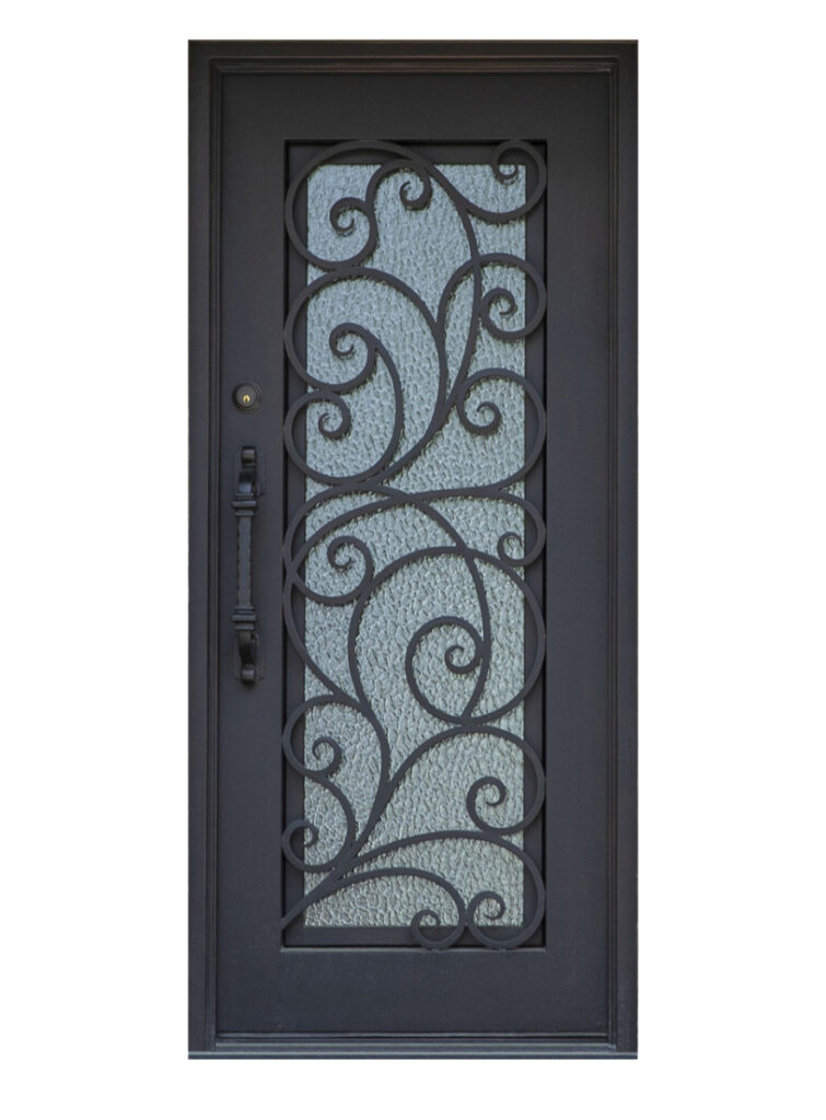 Nova Royal Series Wrought Iron Custom Exterior Door Style 015