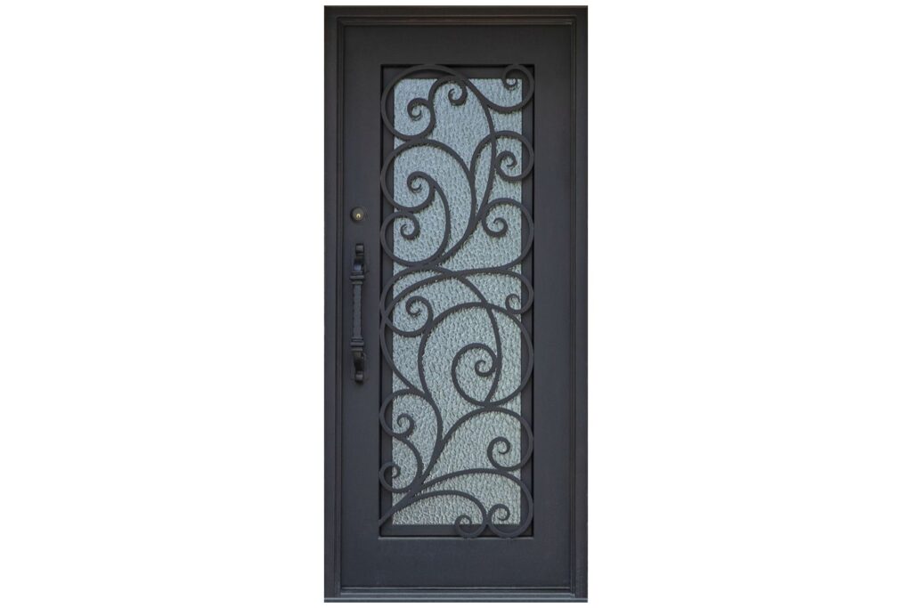 Nova Royal Series Wrought Iron Custom Exterior Door Style 015