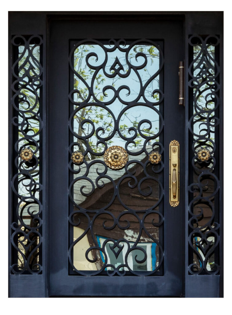 Nova Royal Series Wrought Iron Custom Exterior Door Style 028