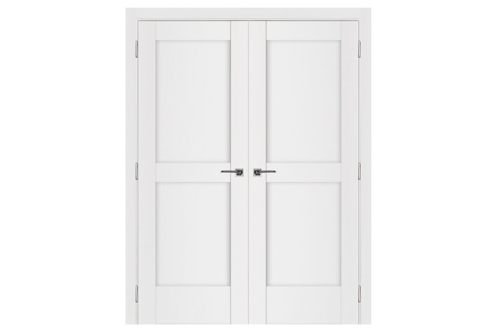 Nova Stile 024 Soft White Laminated Modern Interior Door - Double Door