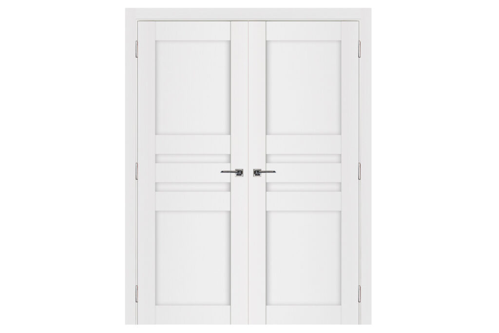 Nova Stile 032 Soft White Laminated Modern Interior Door - Double Door