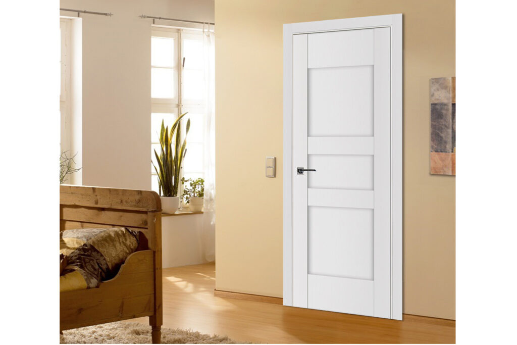 Nova Stile 036 Soft White Laminated Modern Interior Door