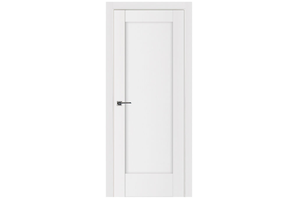 Nova Stile 059 Soft White Laminated Modern Interior Door - Single Door