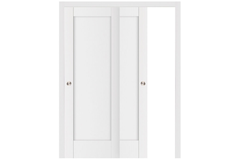 Nova Stile 059 Soft White Laminated Modern Interior Door - Bypass Door