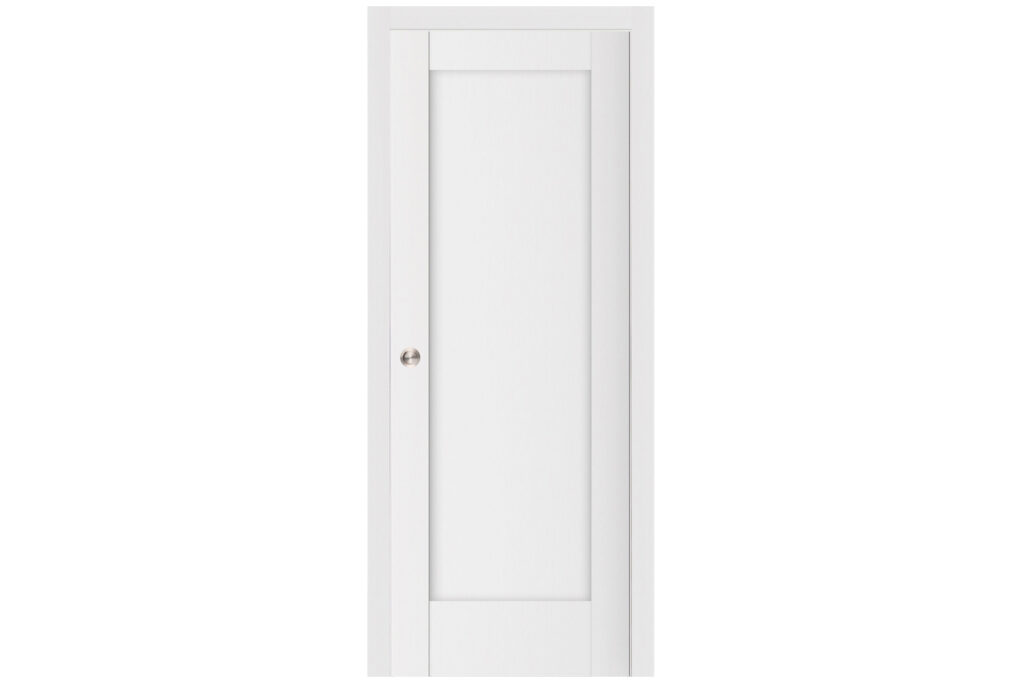 Nova Stile 059 Soft White Laminated Modern Interior Door - Single Pocket
