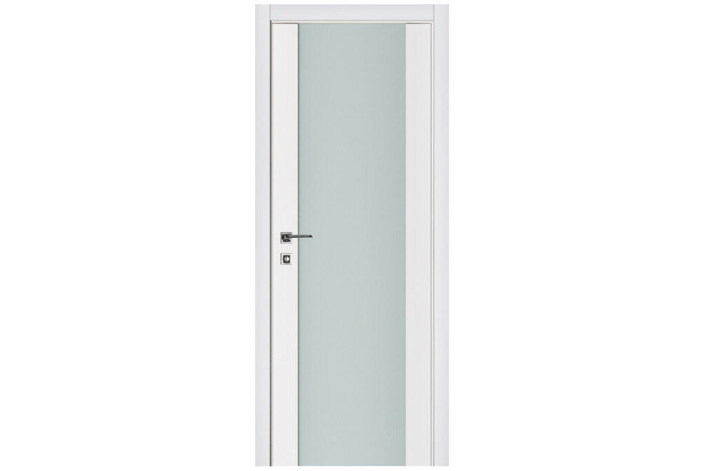 Nova Triplex 001 Soft White Laminated Modern Interior Door - Single Door