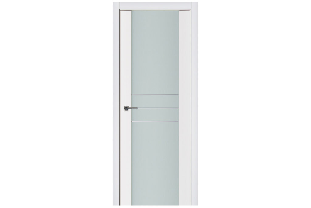 Nova Triplex 005 Soft White Laminated Modern Interior Door - Single Door