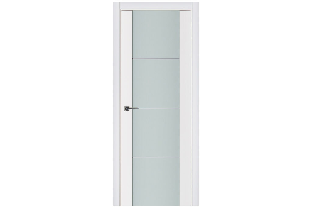 Nova Triplex 006 Soft White Laminated Modern Interior Door - Single Door
