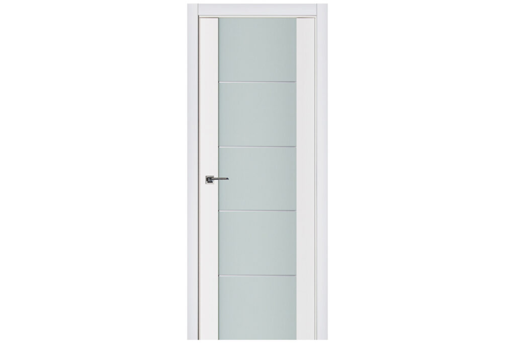Nova Triplex 007 Soft White Laminated Modern Interior Door - Single Door