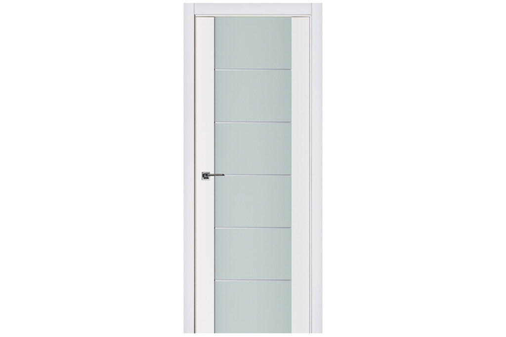 Nova Triplex 008 Soft White Laminated Modern Interior Door - Single Door