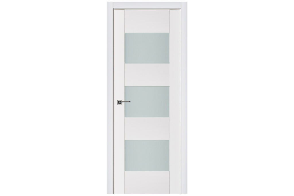 Nova Triplex 015 Soft White Laminated Modern Interior Door - Single Door