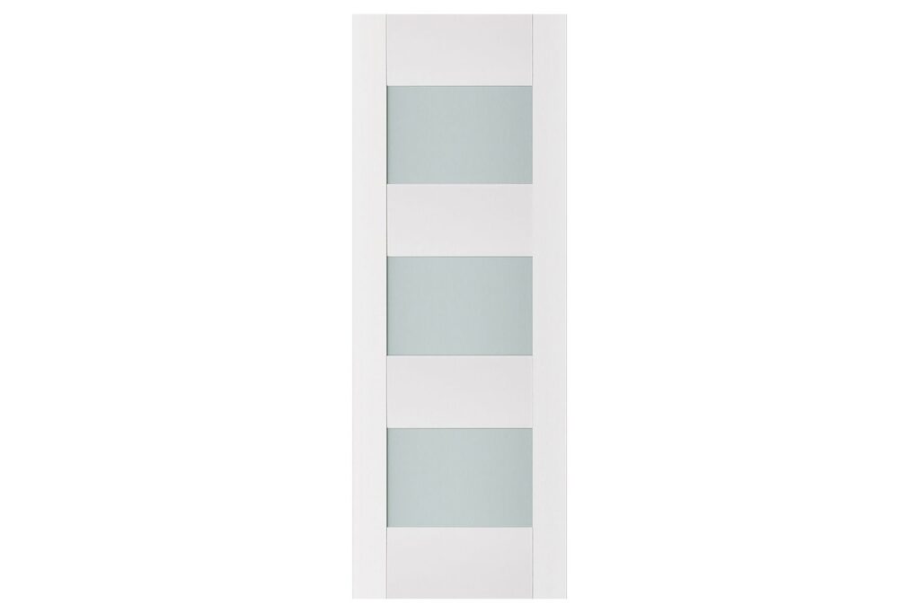 Nova Triplex 015 Soft White Laminated Modern Interior Door - Slab