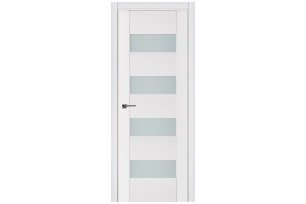 Nova Triplex 017 Soft White Laminated Modern Interior Door - Single Door