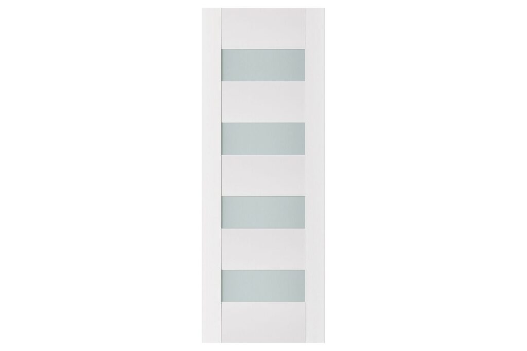Nova Triplex 017 Soft White Laminated Modern Interior Door - Slab