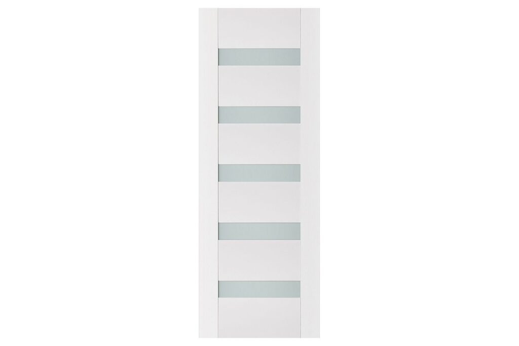 Nova Triplex 018 Soft White Laminated Modern Interior Door - Slab