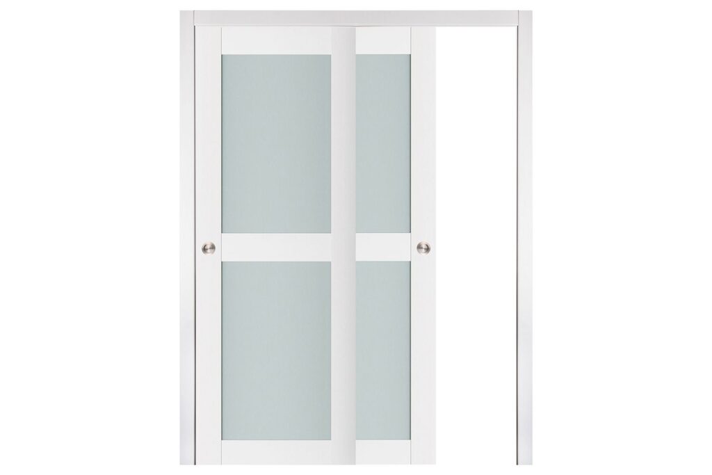 Nova Triplex 020 Soft White Laminated Modern Interior Door - Bypass Door
