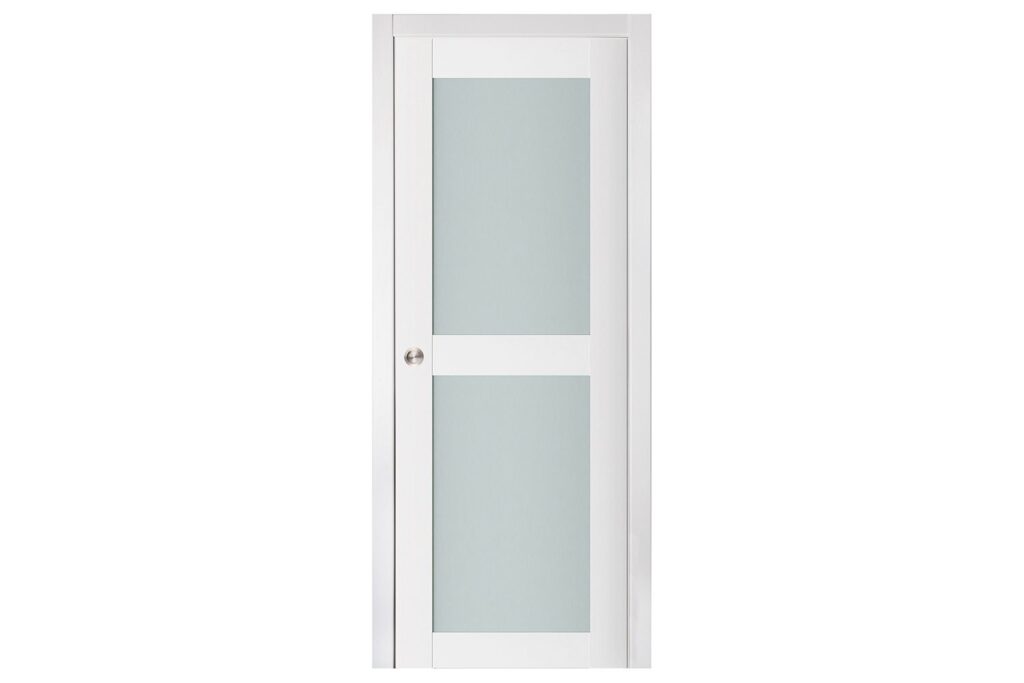 Nova Triplex 020 Soft White Laminated Modern Interior Door - Single Pocket