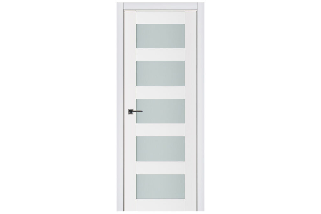 Nova Triplex 022 Soft White Laminated Modern Interior Door - Single Door