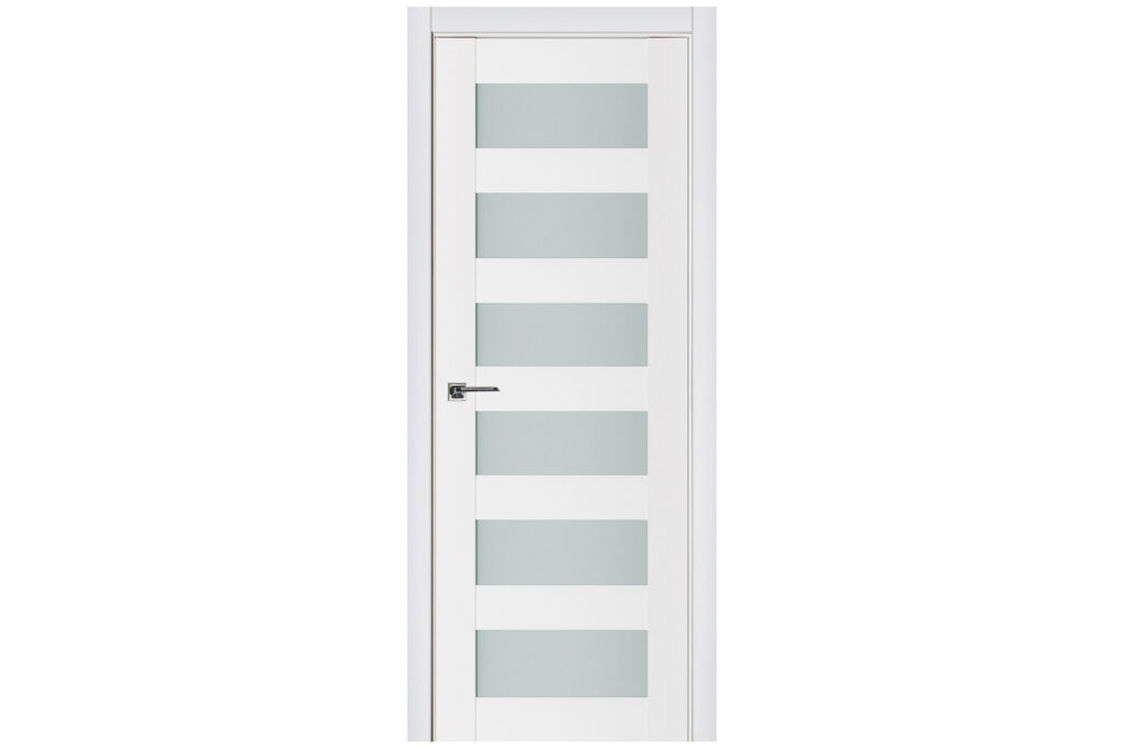 Nova Triplex 023 Soft White Laminated Modern Interior Door - Single Door