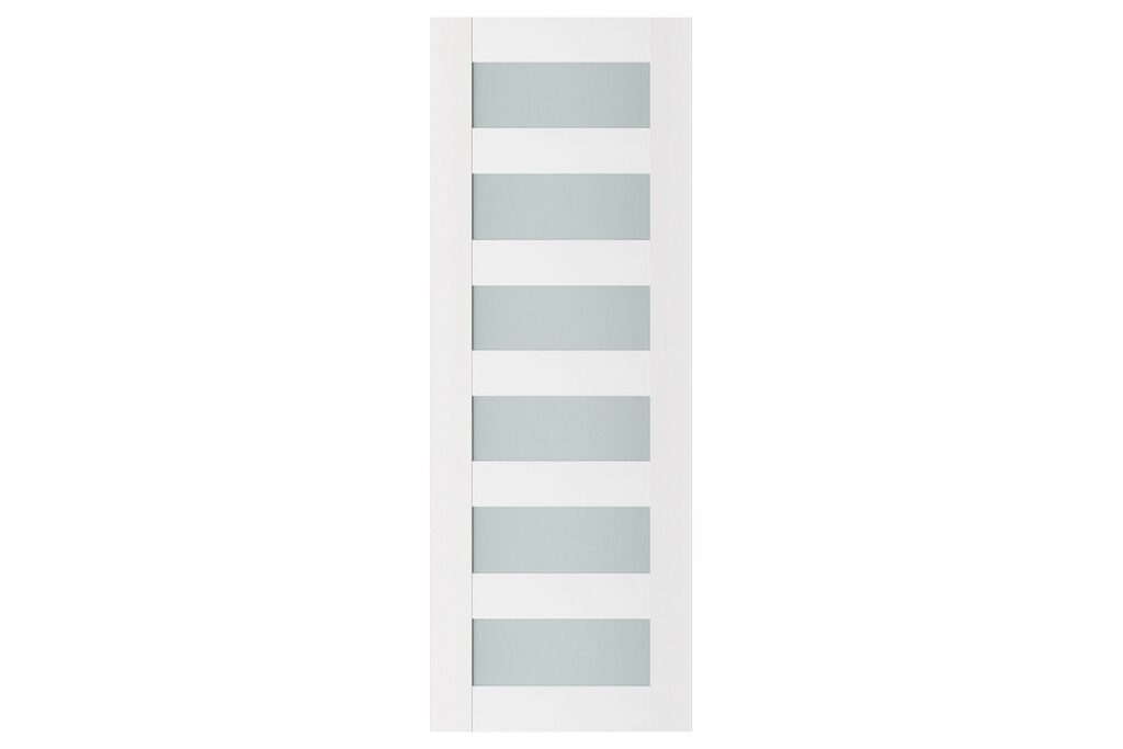 Nova Triplex 023 Soft White Laminated Modern Interior Door - Slab