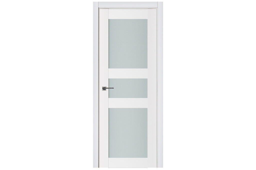 Nova Triplex 029 Soft White Laminated Modern Interior Door - Single Door