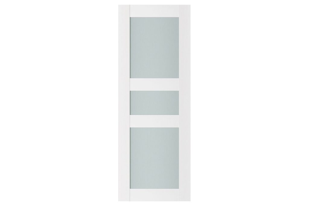 Nova Triplex 029 Soft White Laminated Modern Interior Door - Slab