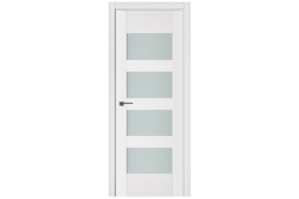Nova Triplex 035 Soft White Laminated Modern Interior Door - Single Door