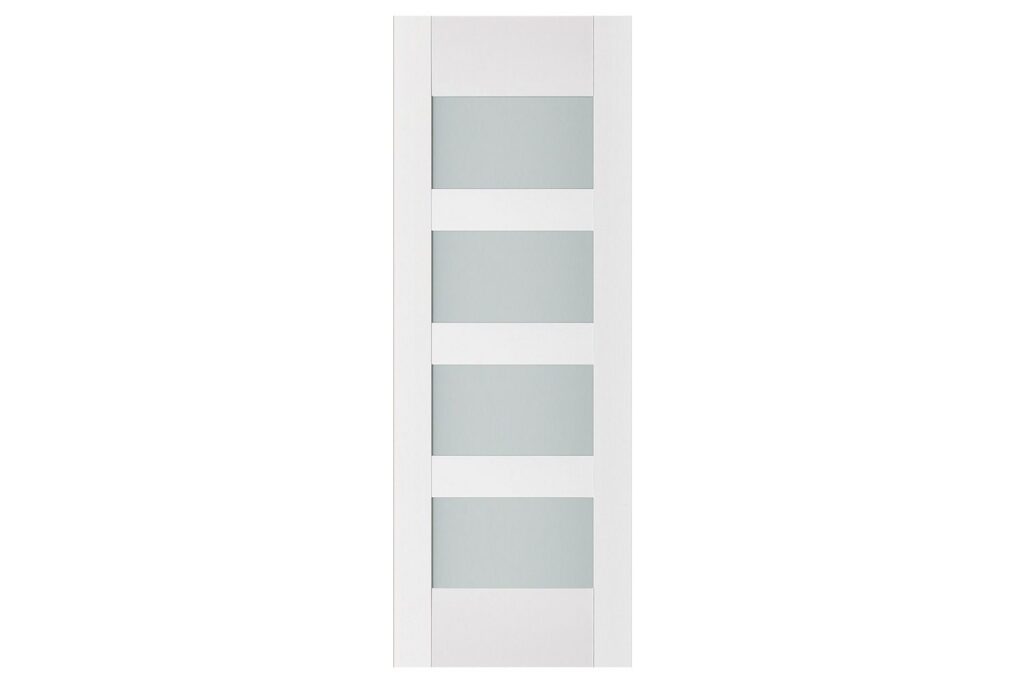 Nova Triplex 035 Soft White Laminated Modern Interior Door - Slab