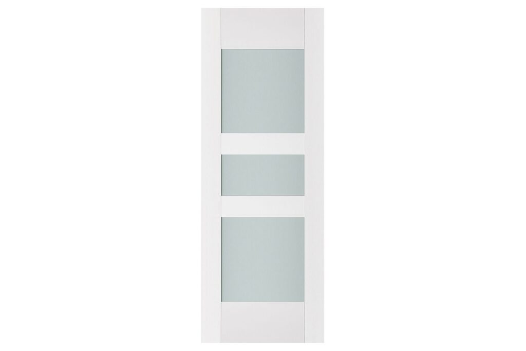 Nova Triplex 036 Soft White Laminated Modern Interior Door - Slab