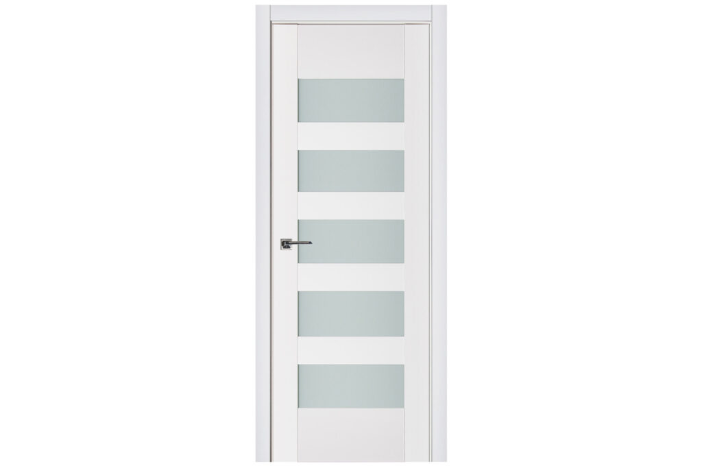 Nova Triplex 040 Soft White Laminated Modern Interior Door - Single Door