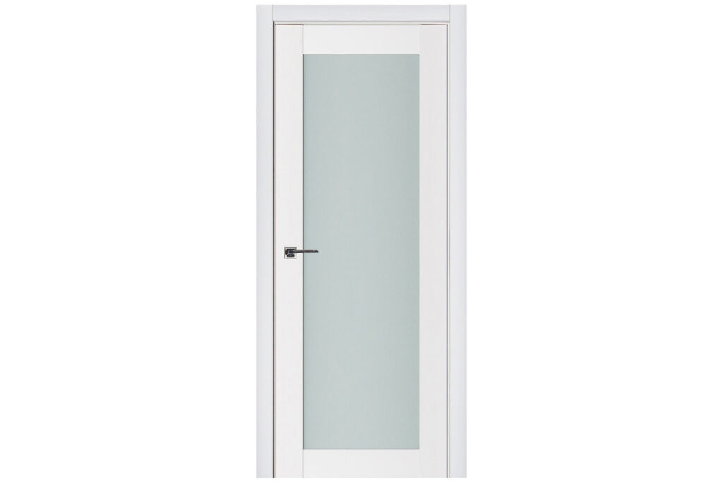 Nova Triplex 054 Soft White Laminated Modern Interior Door - Single Door